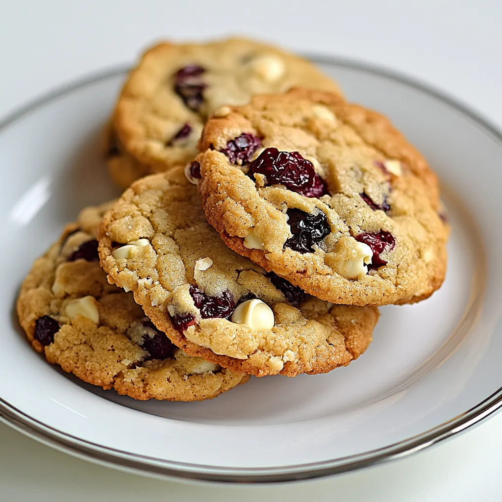 Cranberry White Chocolate Chip Cookies