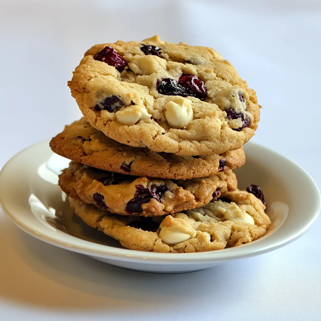 Cranberry White Chocolate Chip Cookies
