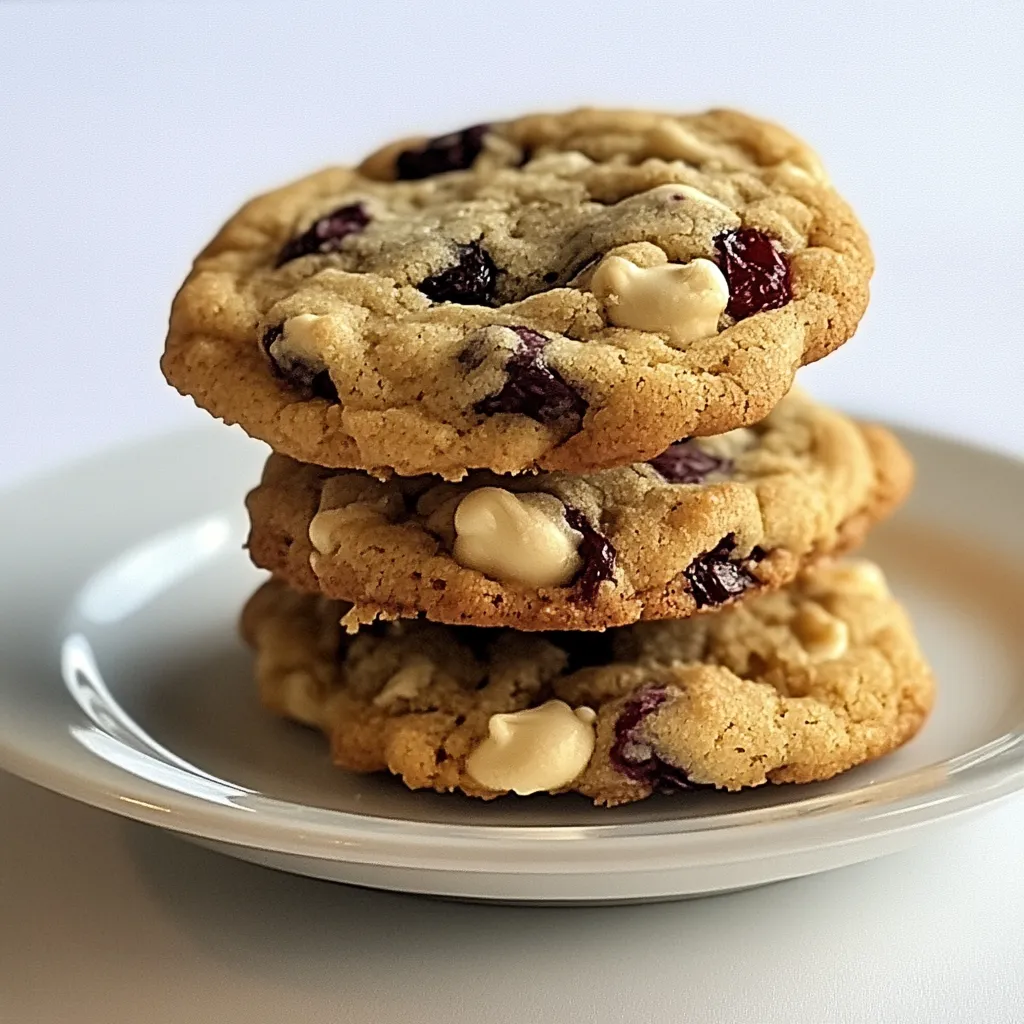 Cranberry White Chocolate Chip Cookies