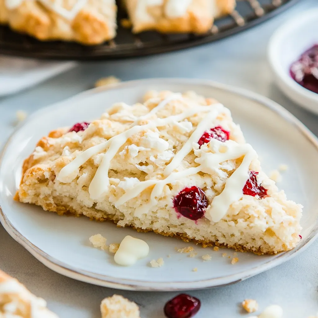 Cranberry White Chocolate Scones