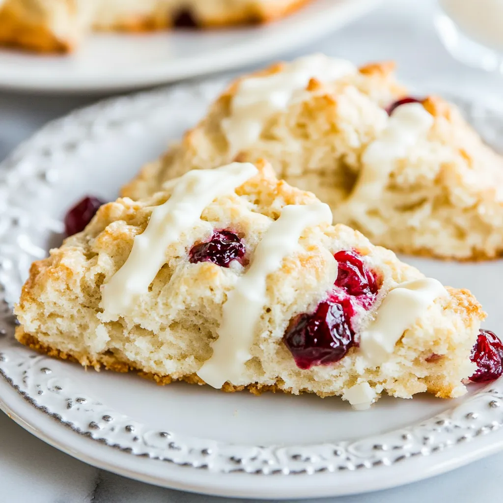 Cranberry White Chocolate Scones
