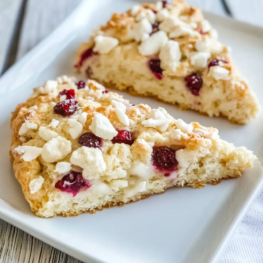 Cranberry White Chocolate Scones