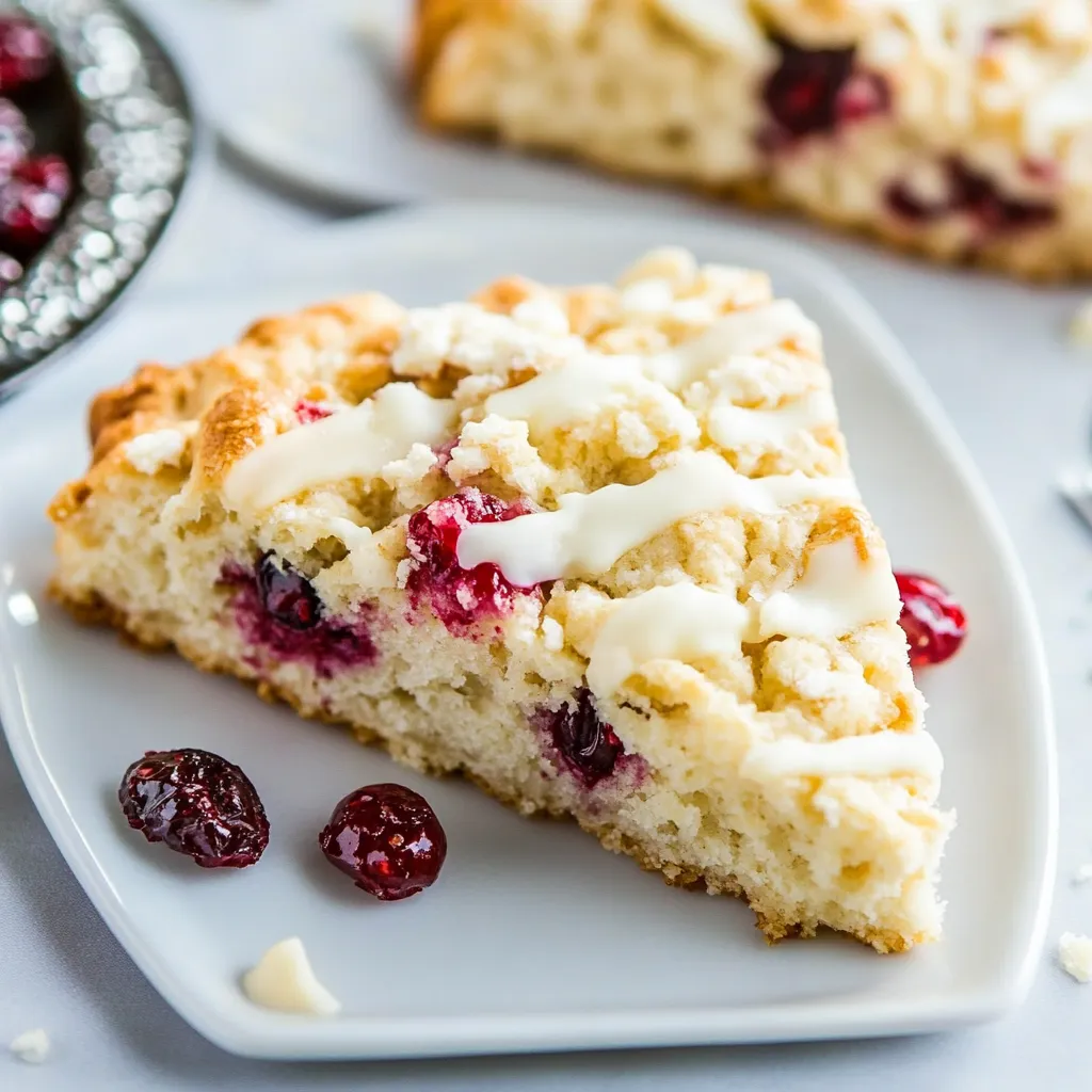Cranberry White Chocolate Scones
