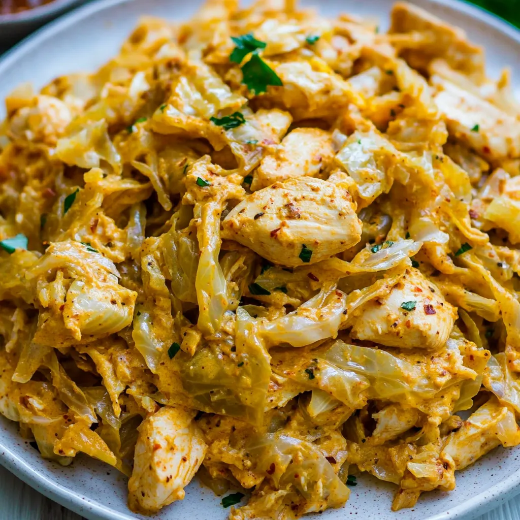 Creamy Cabbage and Chicken
