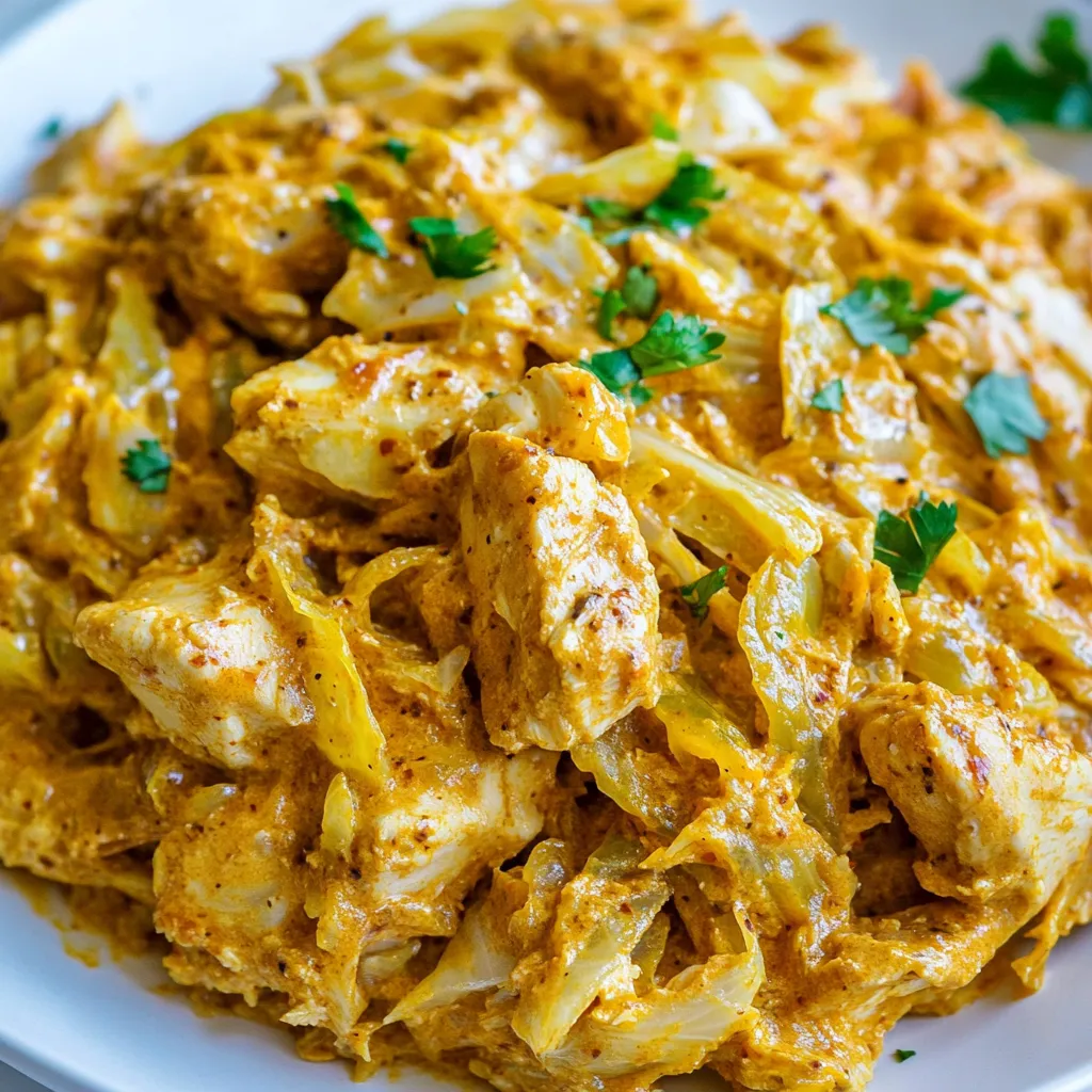 Creamy Cabbage and Chicken