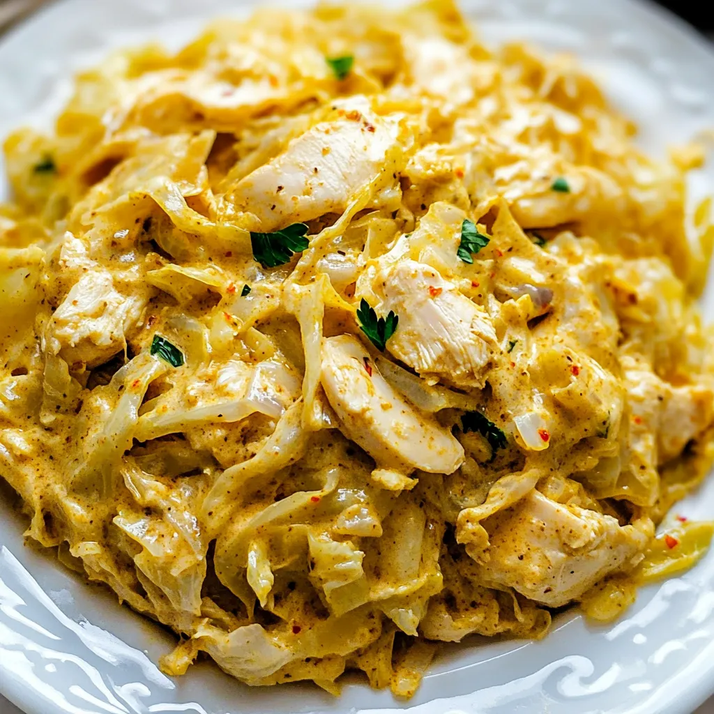 Creamy Cabbage and Chicken