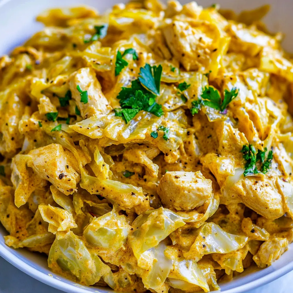 Creamy Cabbage and Chicken