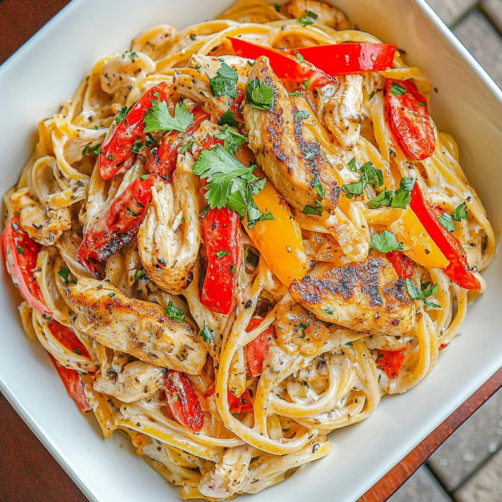 Creamy Cajun Grilled Chicken Pasta
