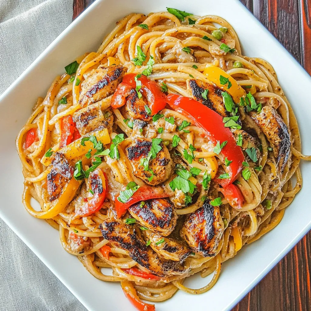 Creamy Cajun Grilled Chicken Pasta