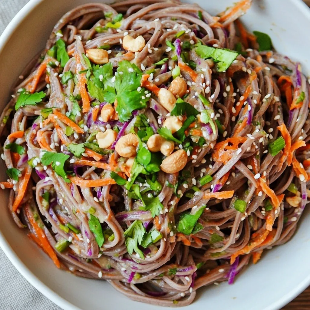 Creamy Cashew Soba Noodles