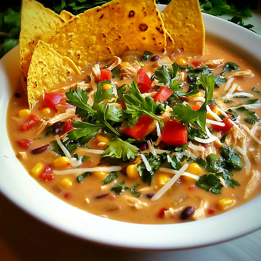 Creamy Chicken Tortilla Soup