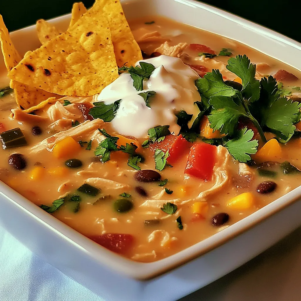 Creamy Chicken Tortilla Soup