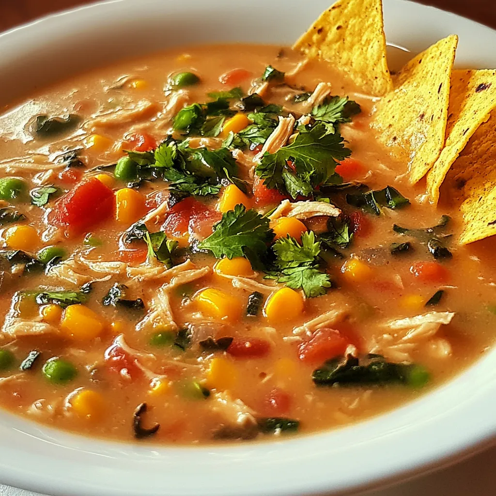 Creamy Chicken Tortilla Soup