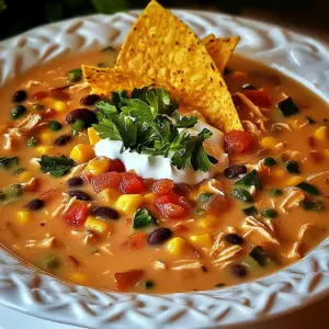 Creamy Chicken Tortilla Soup