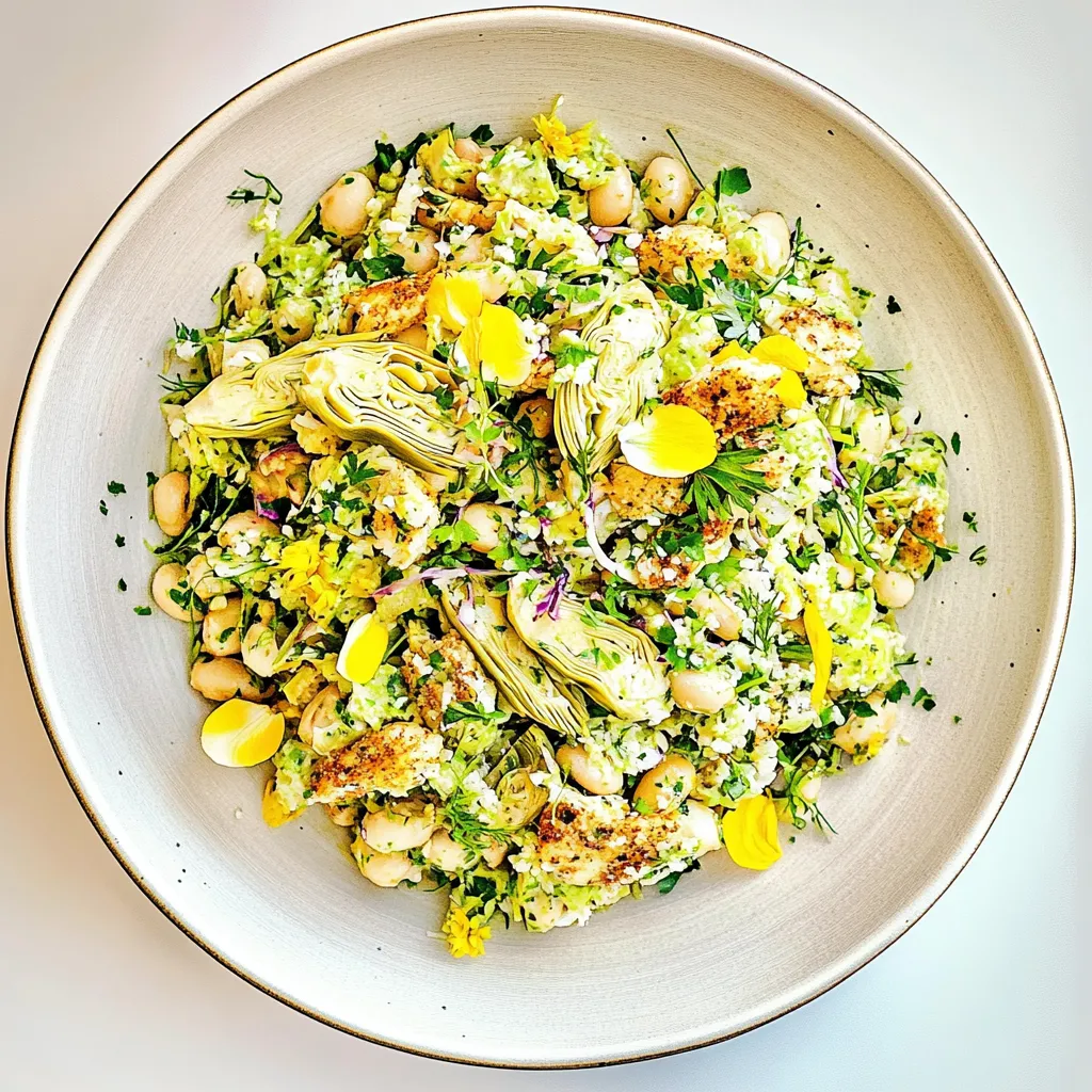 Crispy Artichoke White Bean Salad