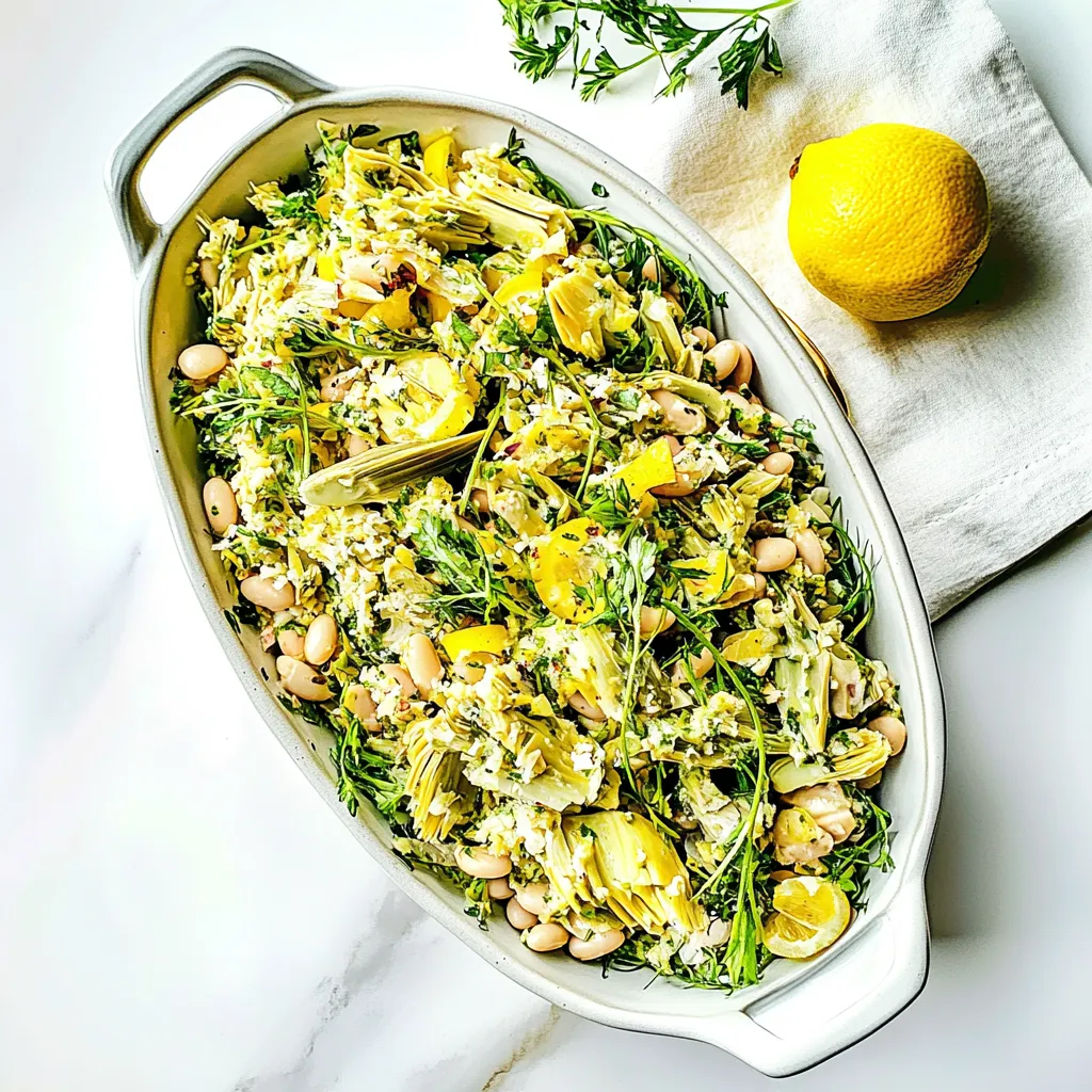 Crispy Artichoke White Bean Salad