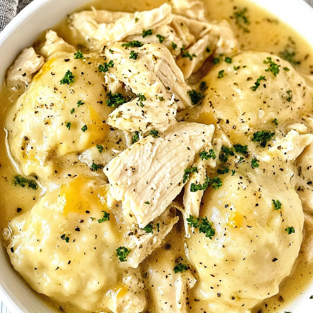 Crock Pot Chicken Dumplings