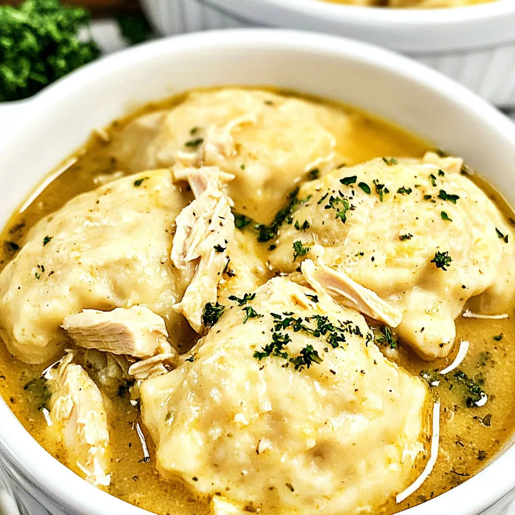 Crock Pot Chicken Dumplings