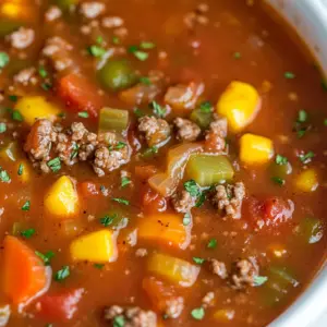 Crock Pot Hamburger Soup