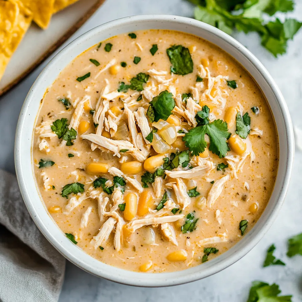 Crockpot Creamy White Chicken Chili
