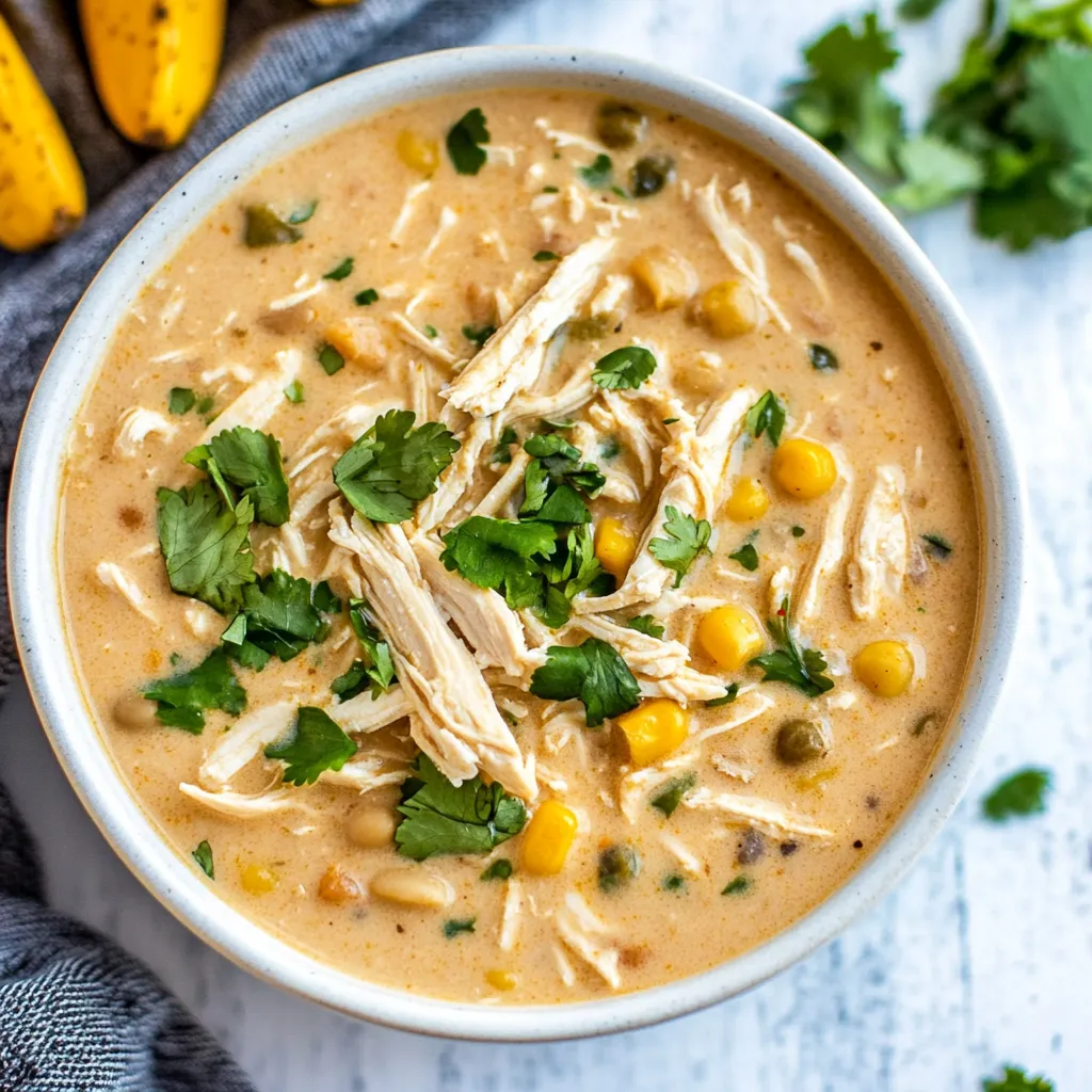 Crockpot Creamy White Chicken Chili
