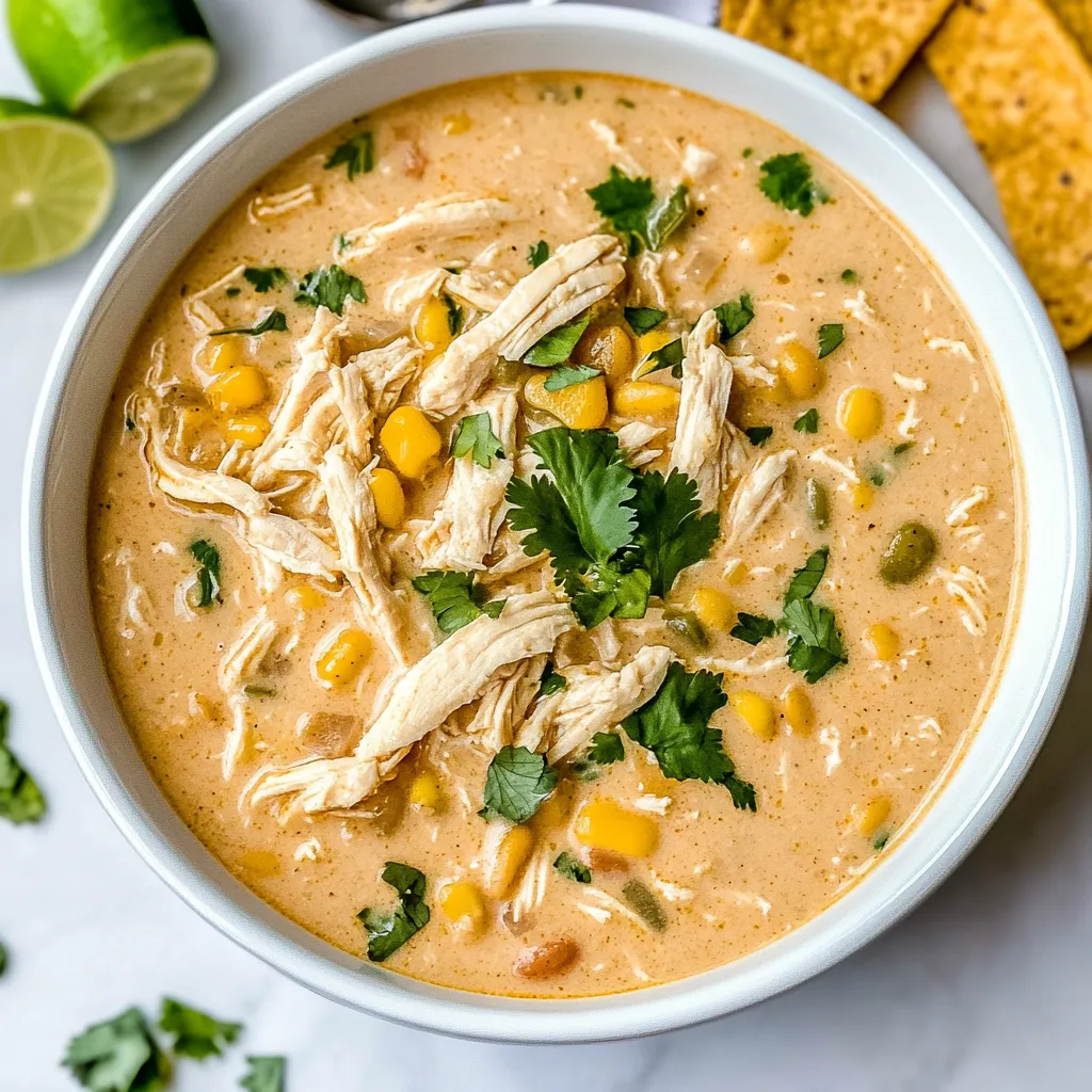 Crockpot Creamy White Chicken Chili