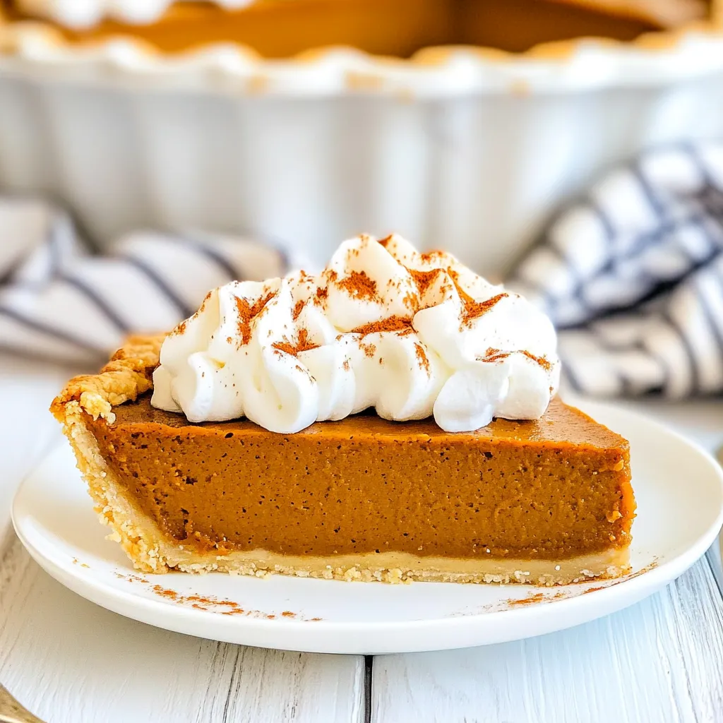 Crustless Pumpkin Pie