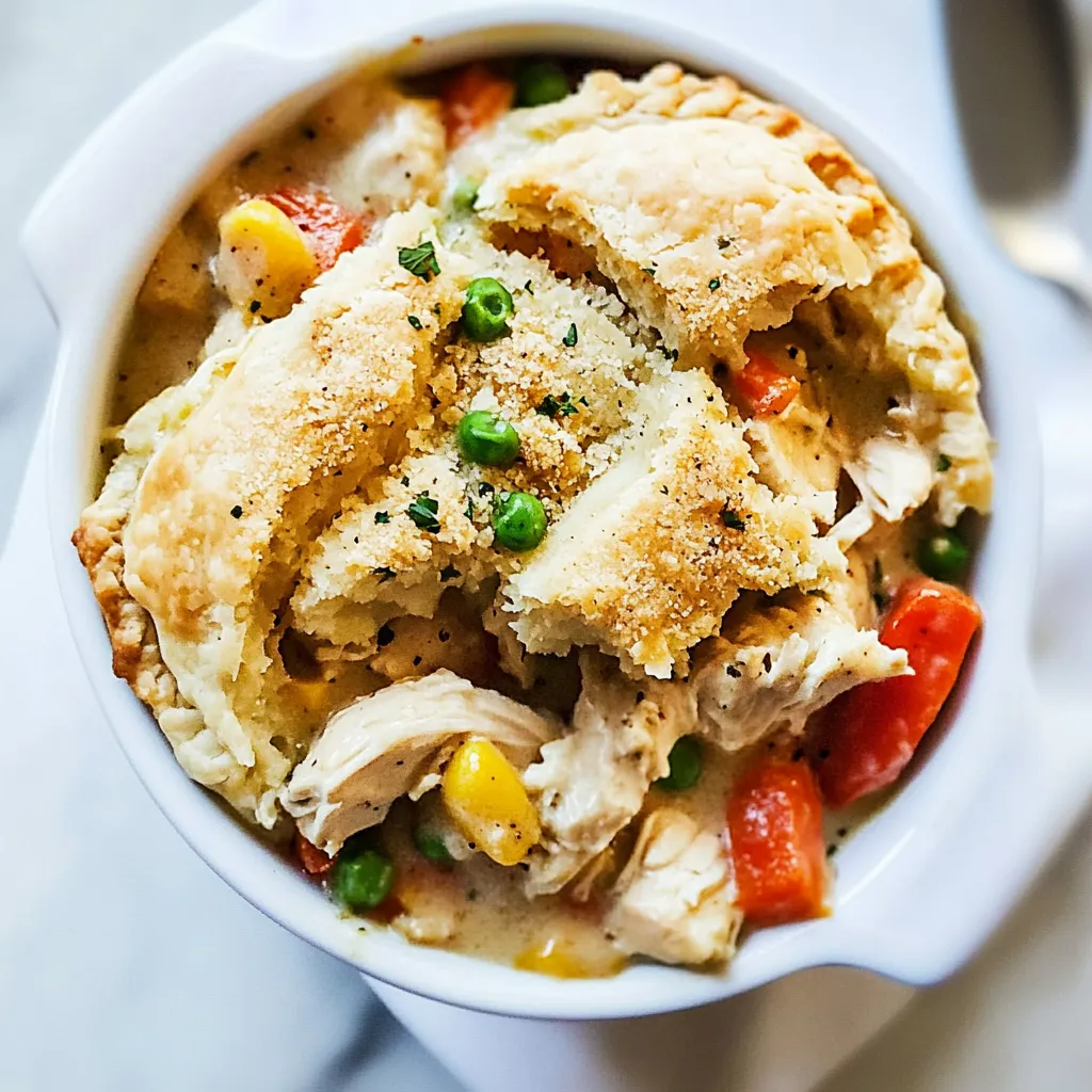 Deconstructed Chicken Pot Pie