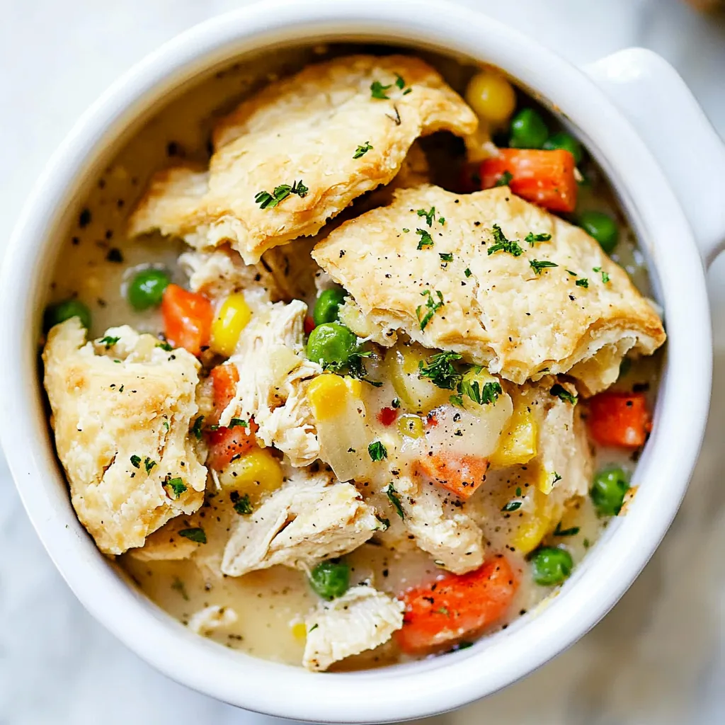 Deconstructed Chicken Pot Pie