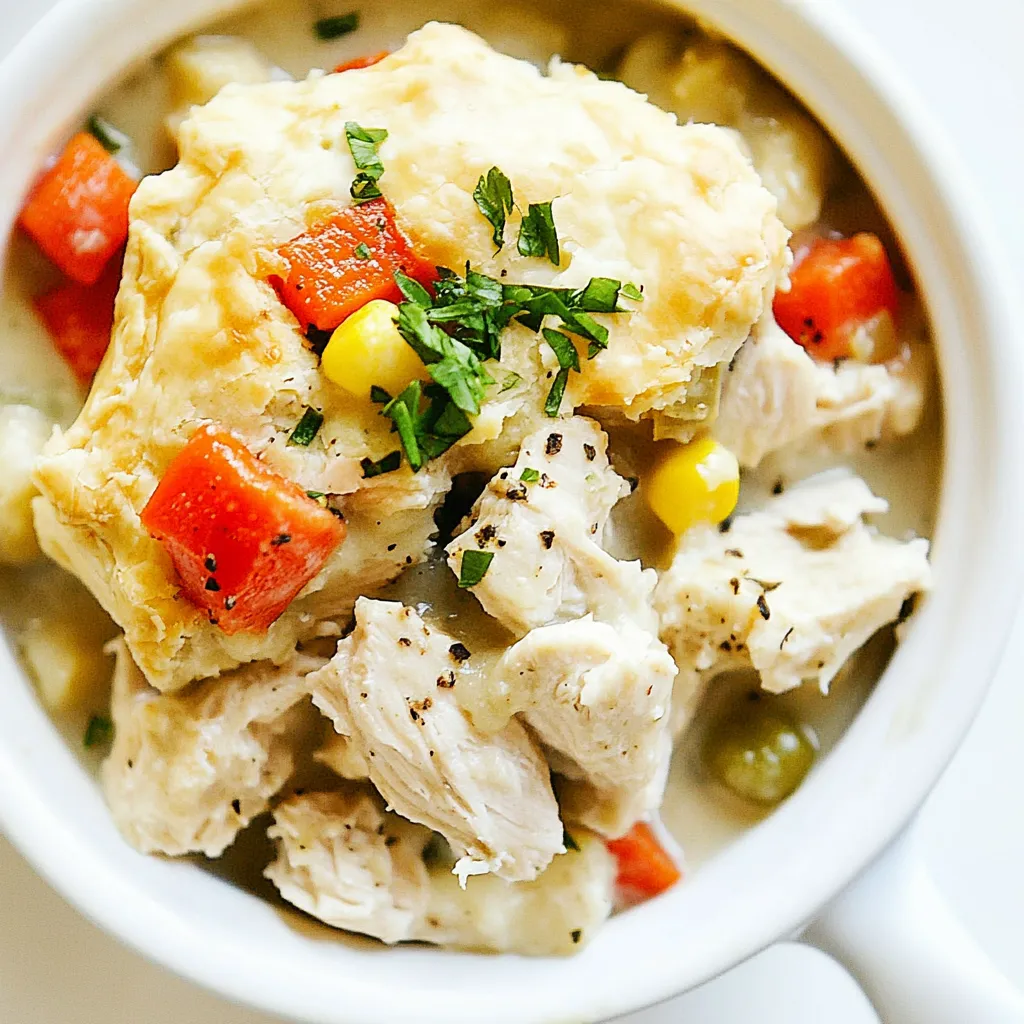 Deconstructed Chicken Pot Pie