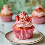 Double Strawberry Cupcakes