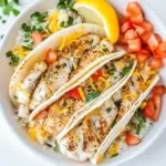 Easy 10 Minute Lemon Butter Grouper Fish Tacos