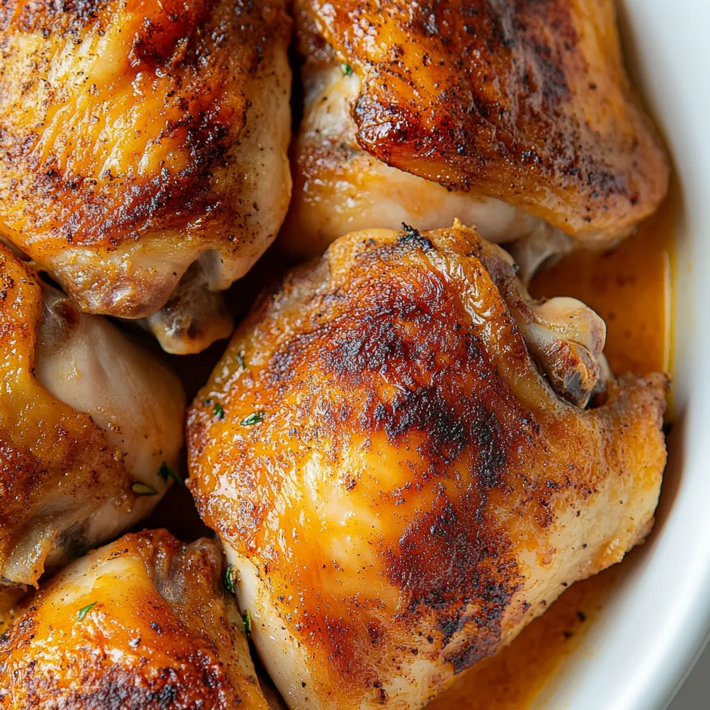 Easy Baked Chicken Thighs