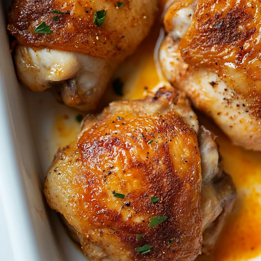 Easy Baked Chicken Thighs