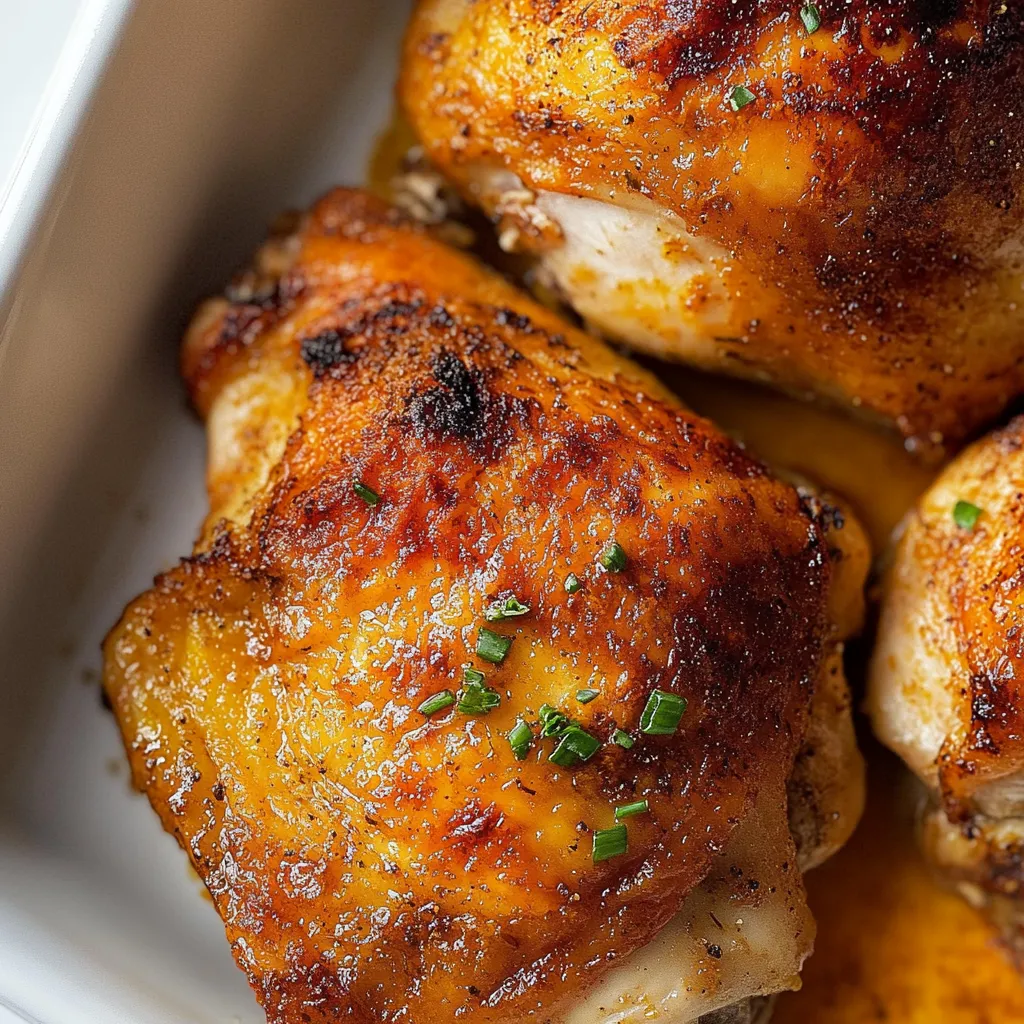 Easy Baked Chicken Thighs