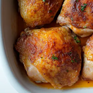 Easy Baked Chicken Thighs