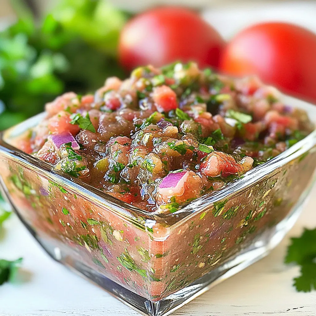 Easy Garden Blender Salsa