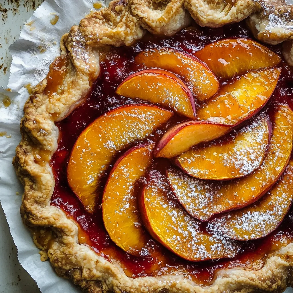 Easy Ginger Peach Galette