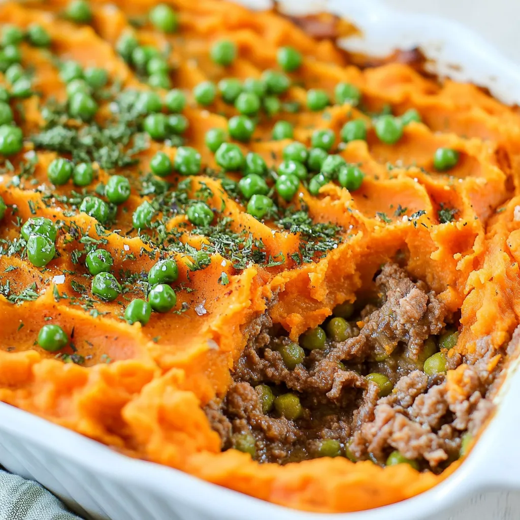 Easy Shepherds Pie with Sweet Potatoes