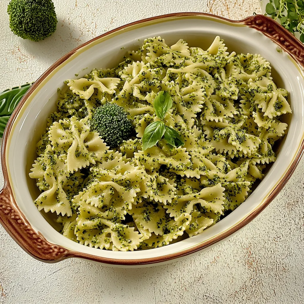 Farfalle with Broccoli Pesto
