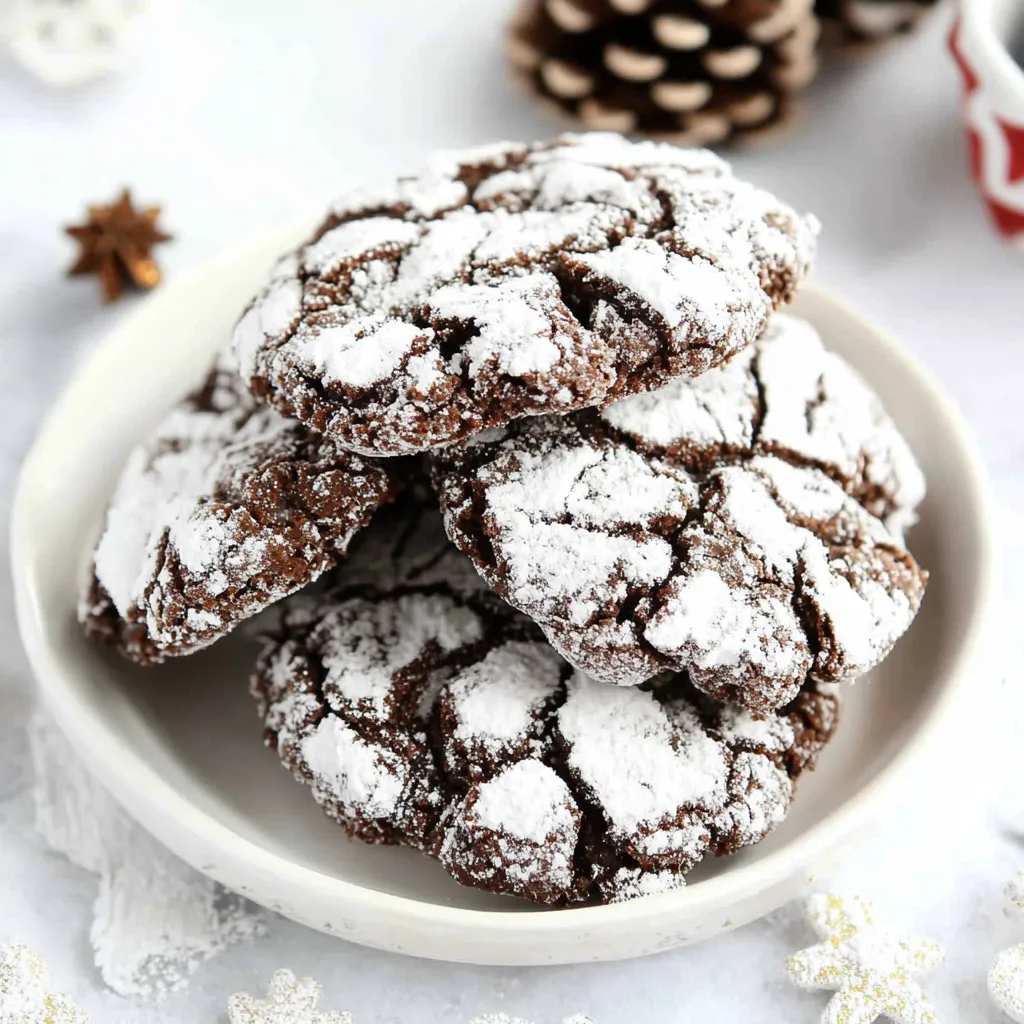 Festive Chocolate Crinkles