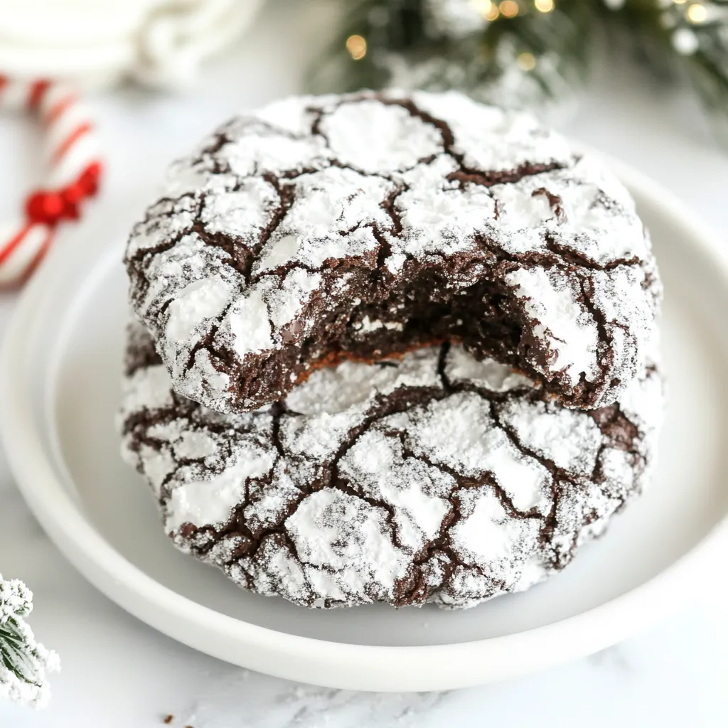 Festive Chocolate Crinkles