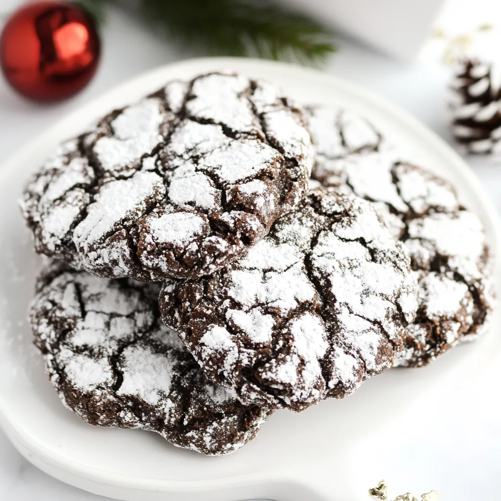 Festive Chocolate Crinkles