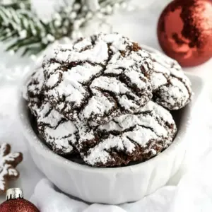 Festive Chocolate Crinkles