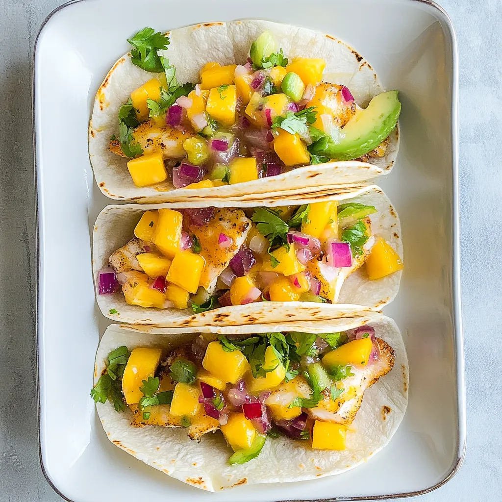 Fish Tacos with Mango Salsa