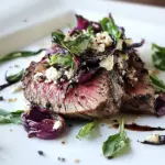 Flat Iron Steak with Balsamic Roasted Radicchio