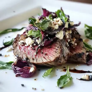 Flat Iron Steak with Balsamic Roasted Radicchio