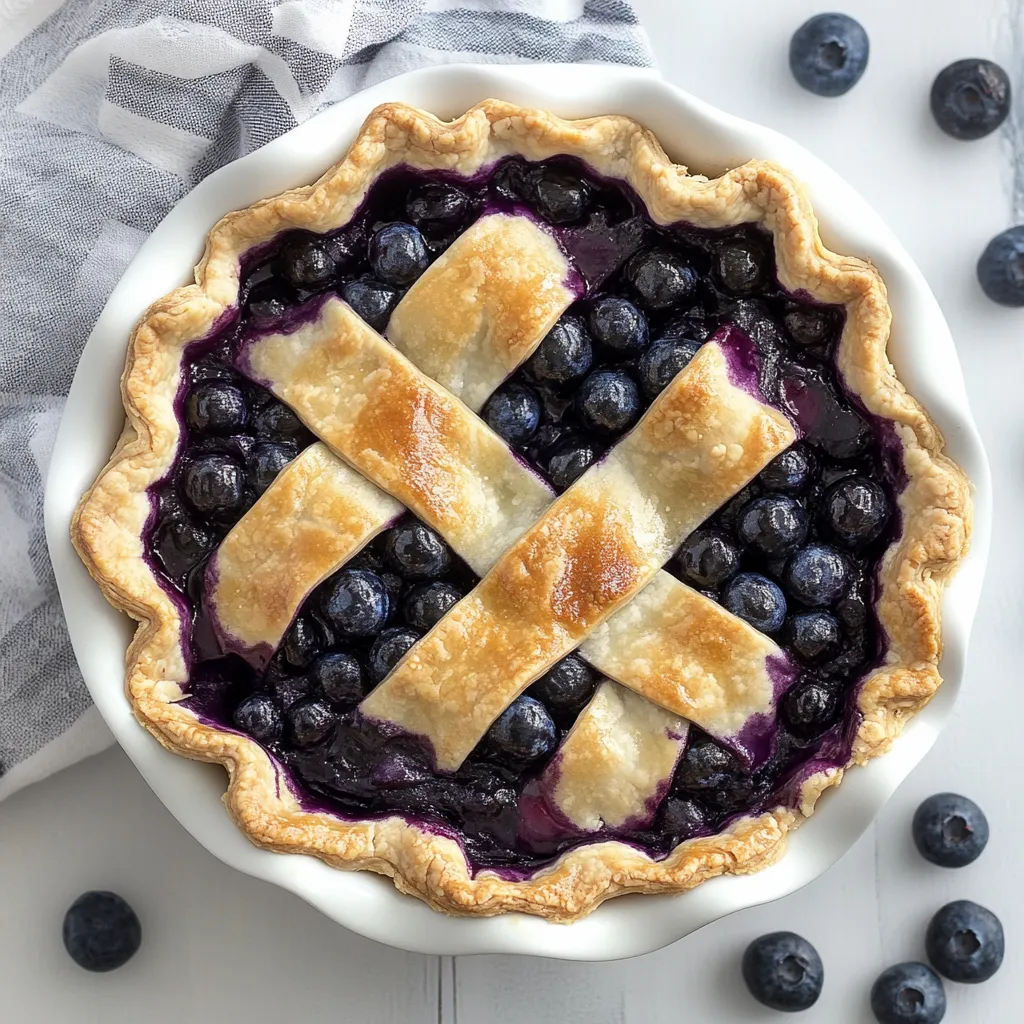 Freeze and Bake Blueberry Pie