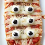 French Bread Pizza Mummies