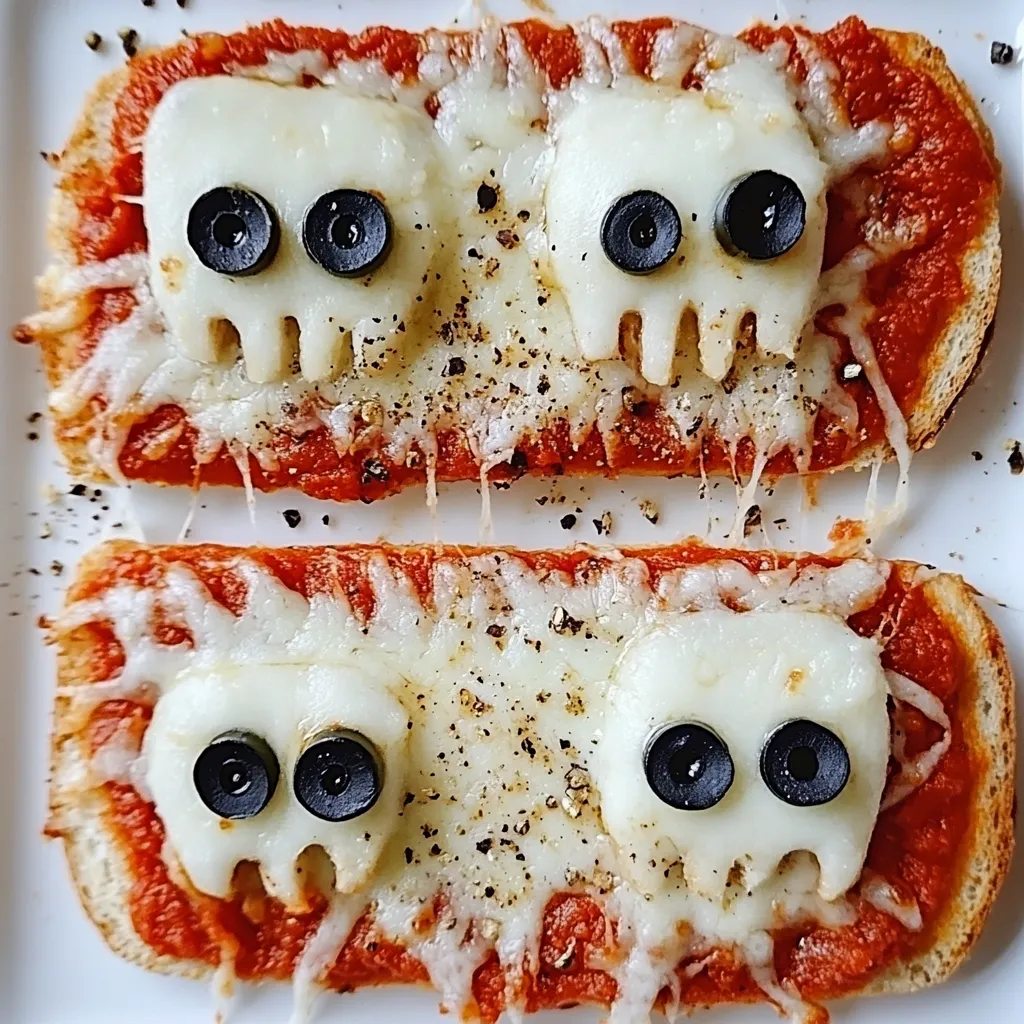 French Bread Pizza Mummies